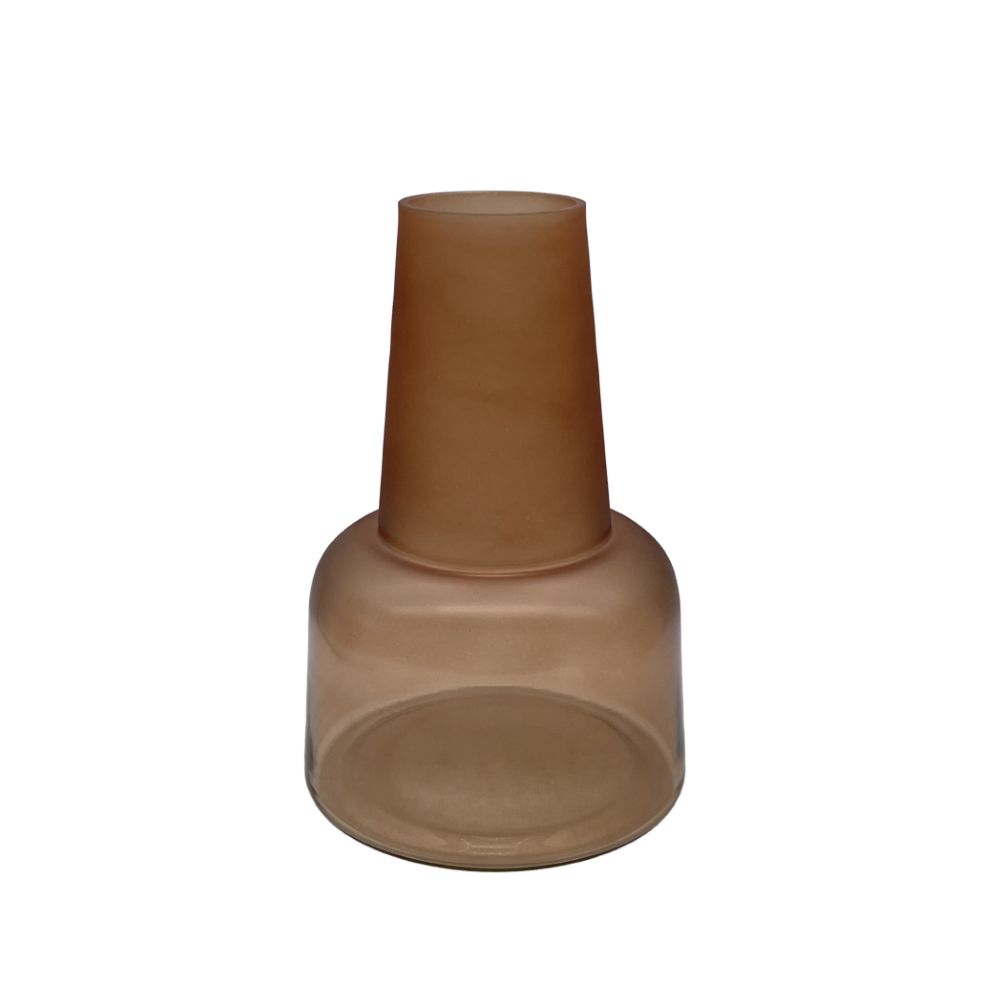 Βάζο γυάλινο ZEME terracotta 18x28 εκ. από την InTheBox