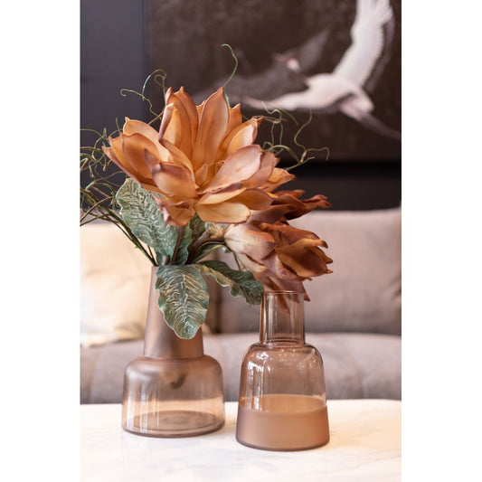 Βάζο γυάλινο ZEME terracotta 18x28 εκ. από την InTheBox