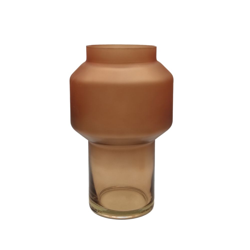 Βάζο γυάλινο ZEME terracotta 15x24 εκ. από την InTheBox
