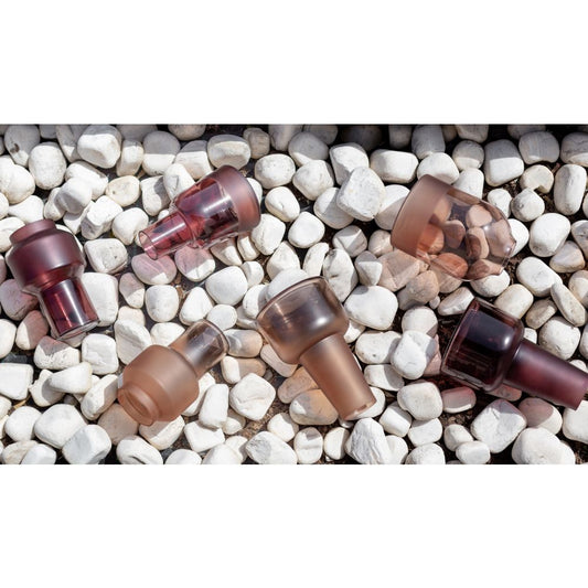 Βάζο γυάλινο ZEME terracotta 15x24 εκ. από την InTheBox