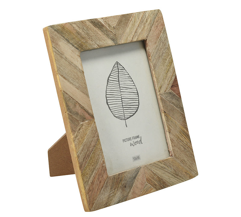 Κορνίζα ψαροκόκκαλο ξύλινη