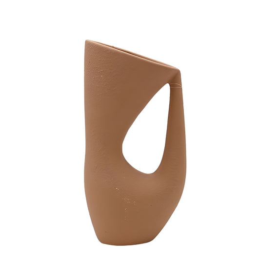 Βάζο κεραμικό καφέ