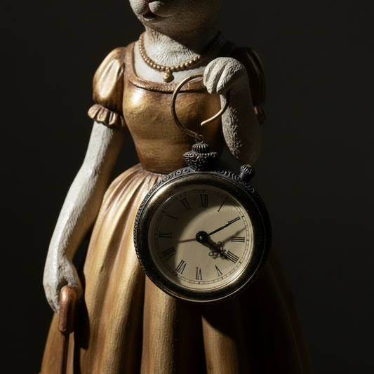 Διακοσμητικός λαγός μπαρόκ με ρολόι