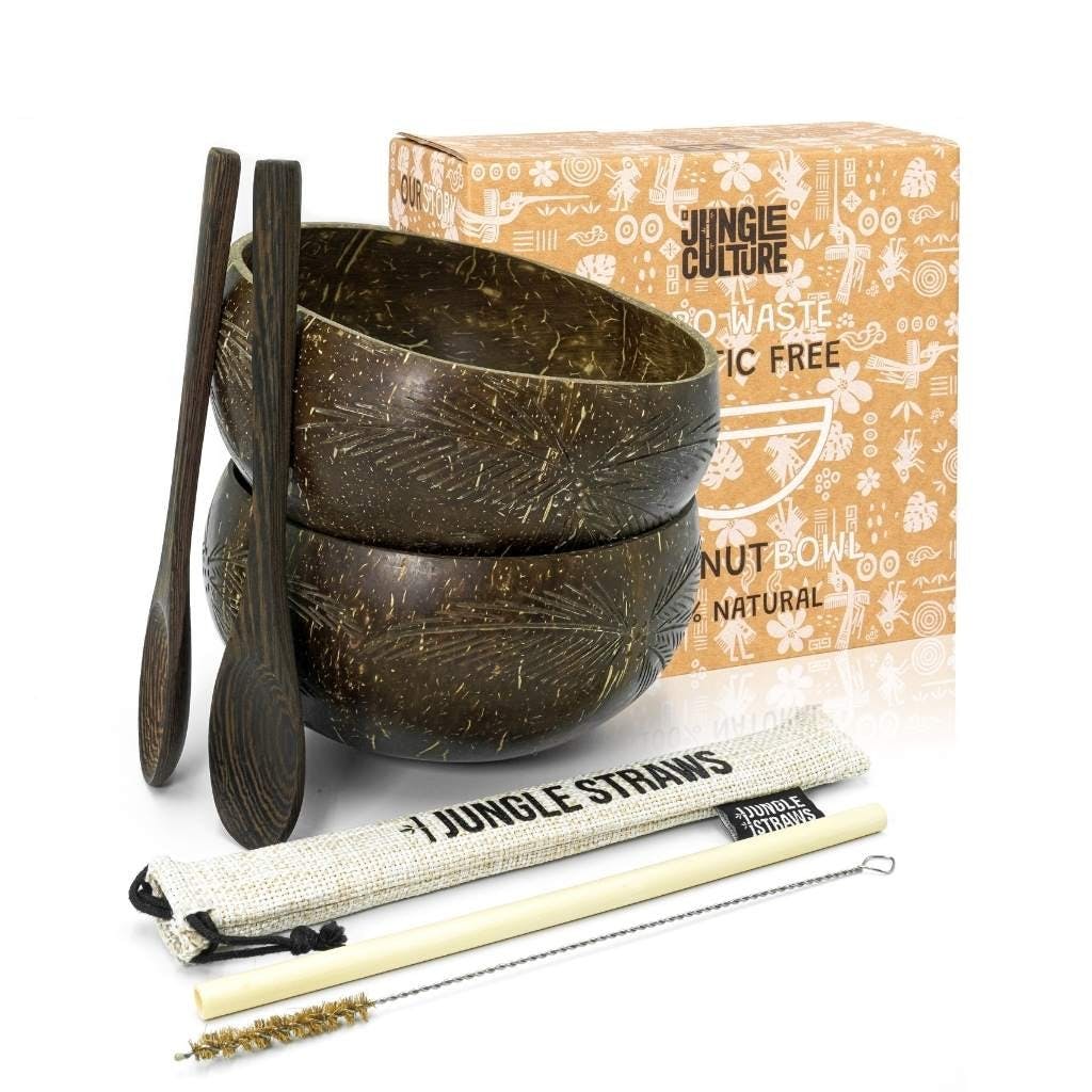 GIFT BOX Μπωλ καρύδας με σχέδιο