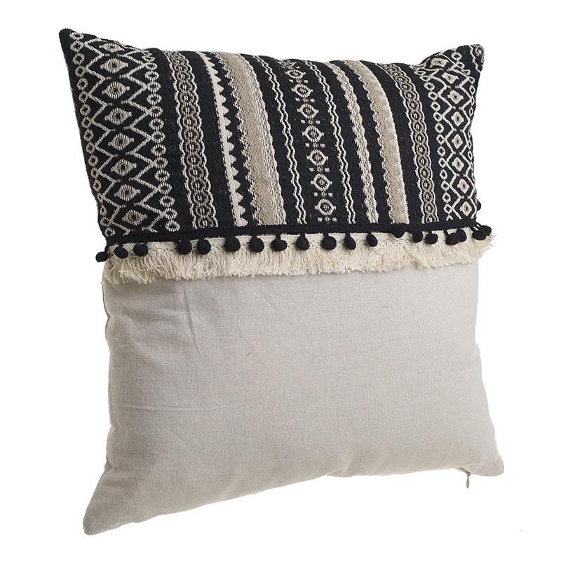 Μαξιλάρι με κρόσσια-INART-IDEE | Home & Living Concept Store
