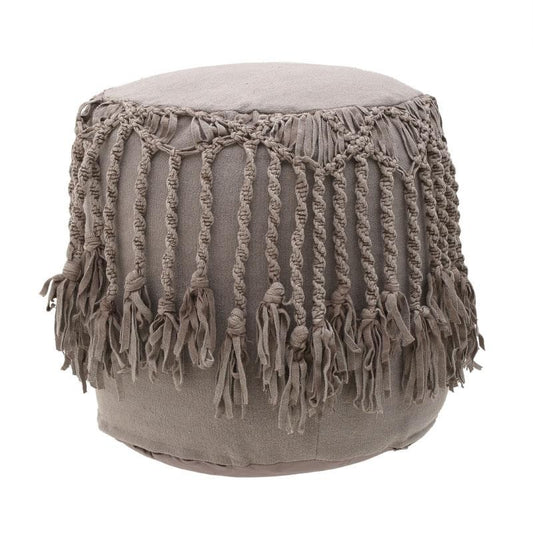 Πουφ μακραμέ