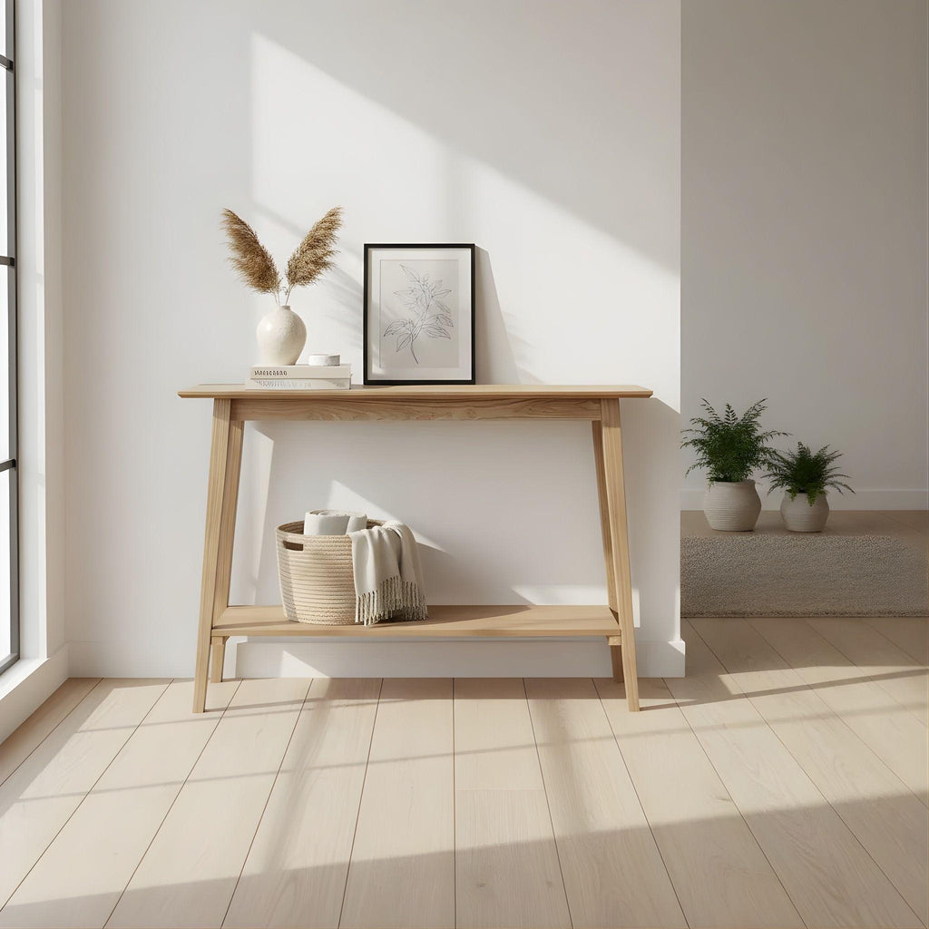 Κονσόλα με ράφι natural για διακόσμηση σπιτιού