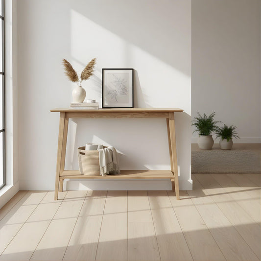 Κονσόλα με ράφι natural
