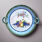 Μεγάλη Χειροποίητη Κεραμική Πιατέλα Achaia Ceramics 51 εκ. - vintage διακοσμητικό αντικείμενο IDEE
