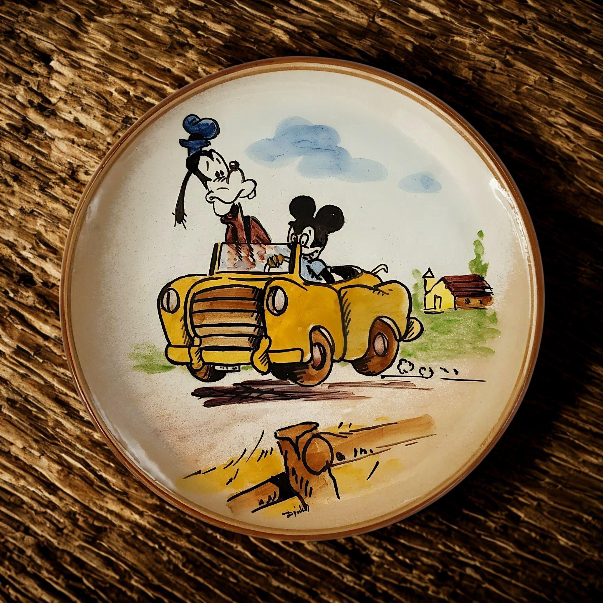 Πιάτο κεραμικό χειροποίητο Disney-IDEE ANTIQUES-IDEE | Home & Living Concept Store