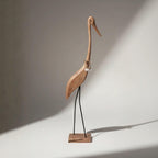 Διακοσμητικοί ερωδιοί από mango wood για boho chic διακόσμηση
