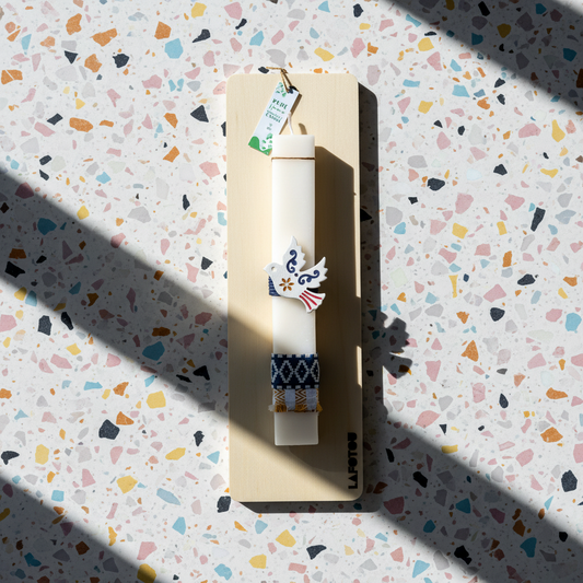 Λαμπάδα χειροποίητη "Περιστέρι"