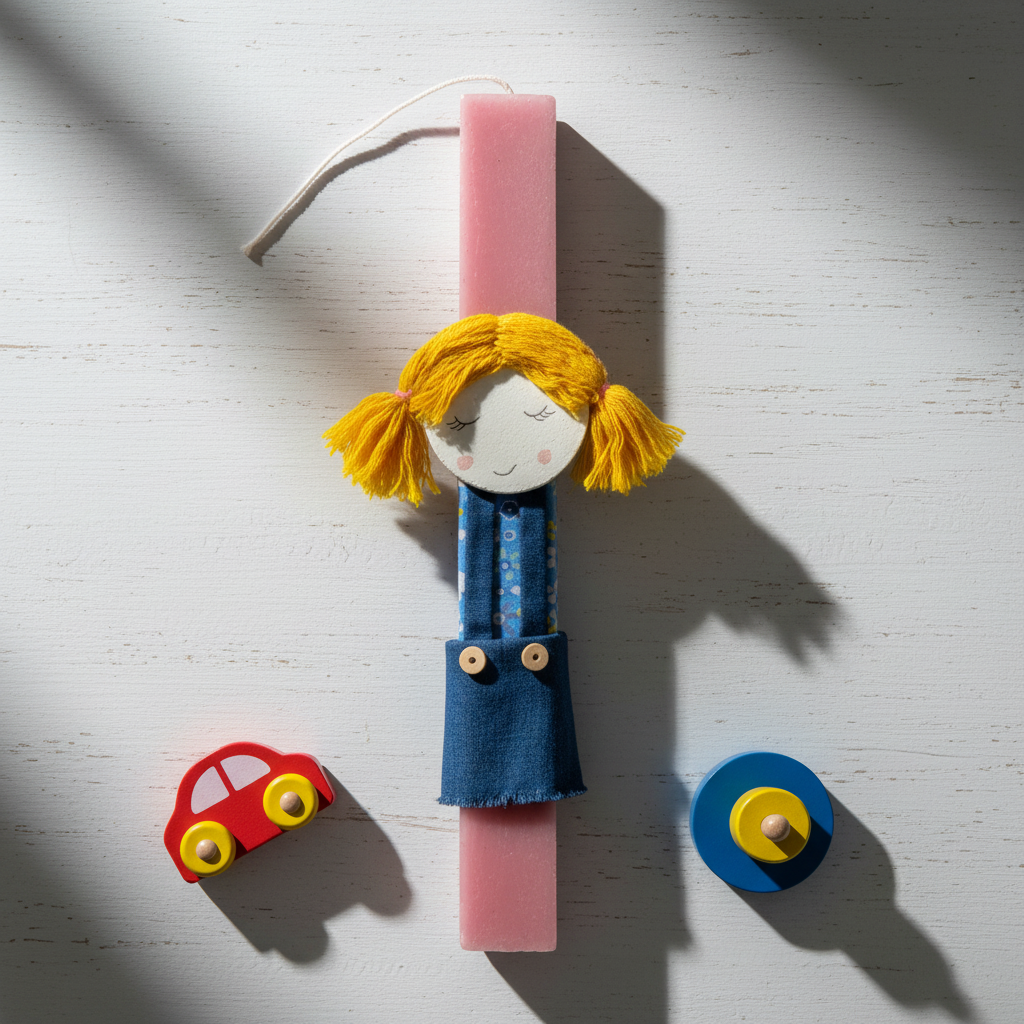 Λαμπάδα χειροποίητη "Ξανθιά"-LAFOTOU-IDEE | Home & Living Concept Store