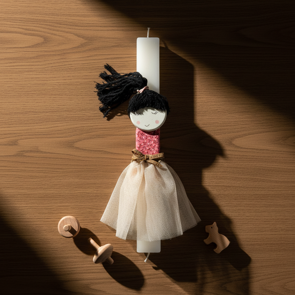 Λαμπάδα χειροποίητη "Μελαχρινή"-LAFOTOU-IDEE | Home & Living Concept Store