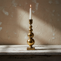 Μεταλλικό Κηροπήγιο σε Αντικέ Χρυσό για candle styling
