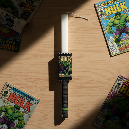 Λαμπάδα χειροποίητη "Hulk"-LAFOTOU-IDEE | Home & Living Concept Store