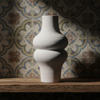Χειροποίητο Βάζο Terracotta “Curves” για διακοσμητική σύνθεση