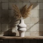 Χειροποίητο Βάζο Terracotta “Curves” για διακοσμητική σύνθεση