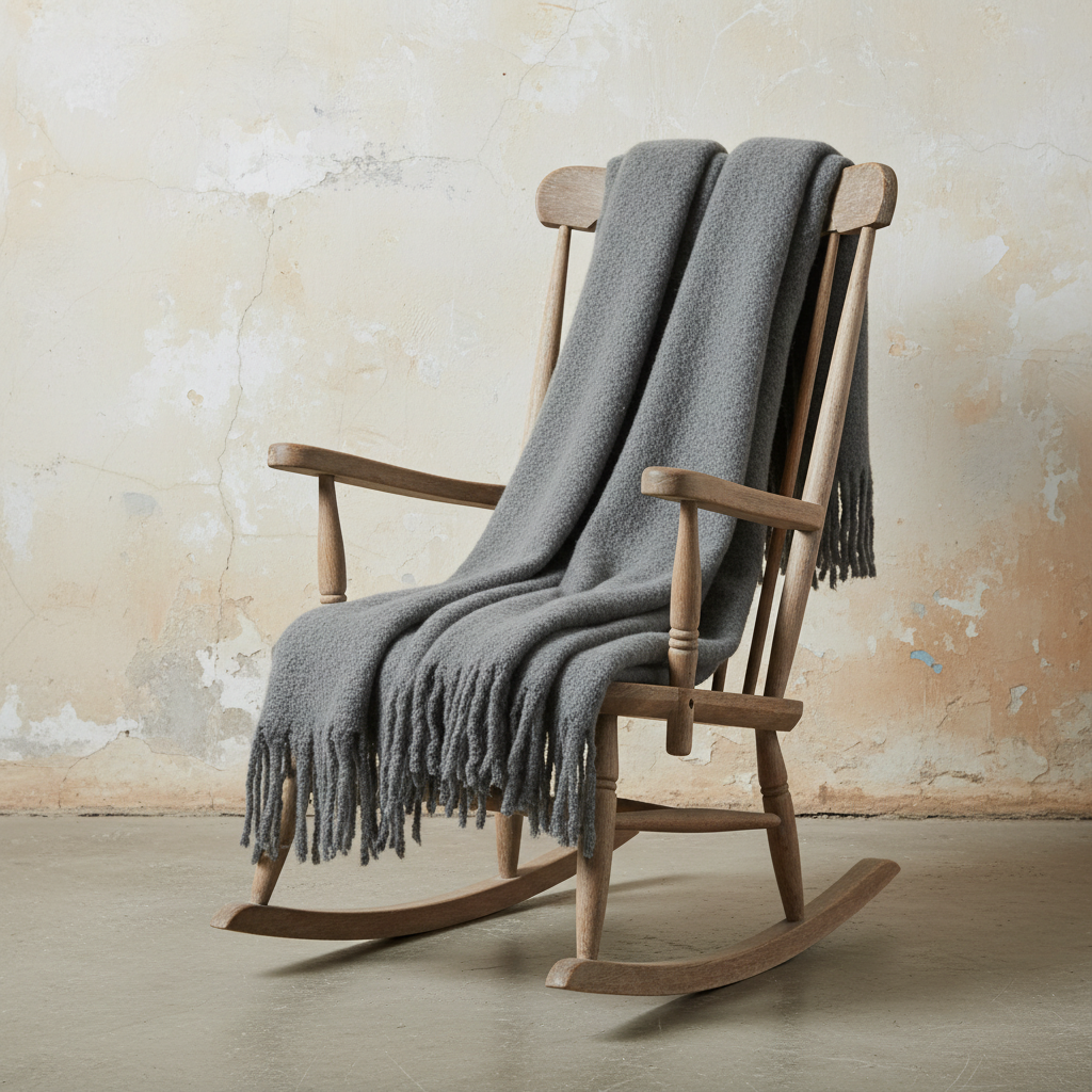 Πλεκτό Ριχτάρι με Κρόσσια σε curated home styling