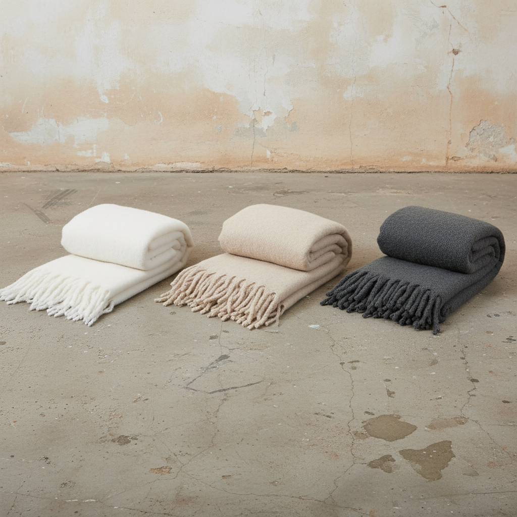 Πλεκτό Ριχτάρι με Κρόσσια σε curated home styling
