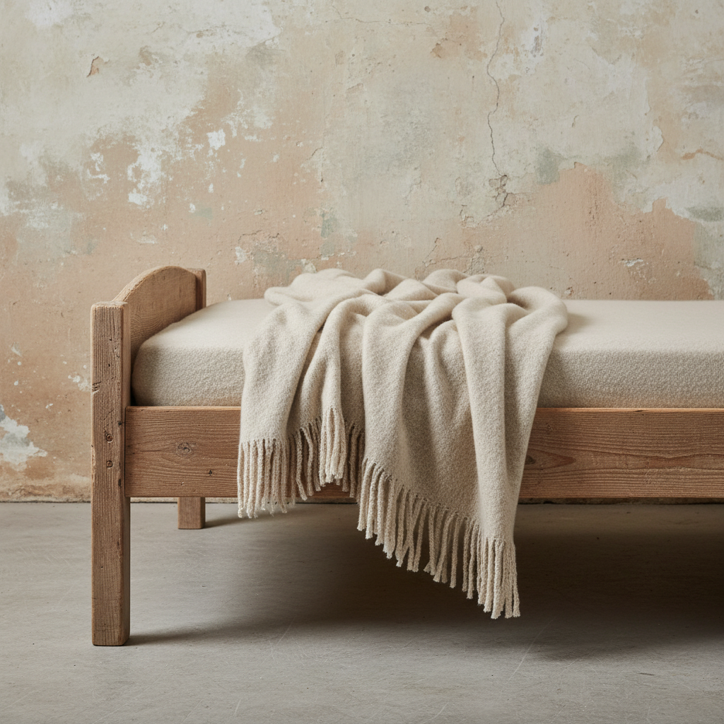 Πλεκτό Ριχτάρι με Κρόσσια σε curated home styling