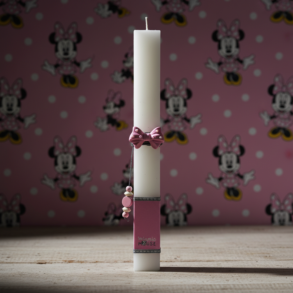 Λαμπάδα χειροποίητη "Minnie"-LAFOTOU-IDEE | Home & Living Concept Store