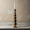Μεταλλικό Κηροπήγιο σε Αντικέ Χρυσό για candle styling