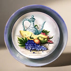 Μεγάλη Χειροποίητη Κεραμική Πιατέλα Achaia Ceramics 44 εκ. - vintage διακοσμητικό αντικείμενο IDEE