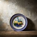 Μεγάλη Χειροποίητη Κεραμική Πιατέλα Achaia Ceramics 44 εκ. - vintage διακοσμητικό αντικείμενο IDEE