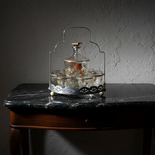 Σετ μπουκάλι/καράφα αντίκα