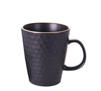 Κούπα Stoneware 425ml ανθρακί με σφυρήλατο φινίρισμα για διακόσμηση σπιτιού