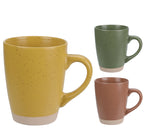 Κούπα stoneware 320ml σε 3 χρώματα για διακόσμηση σπιτιού