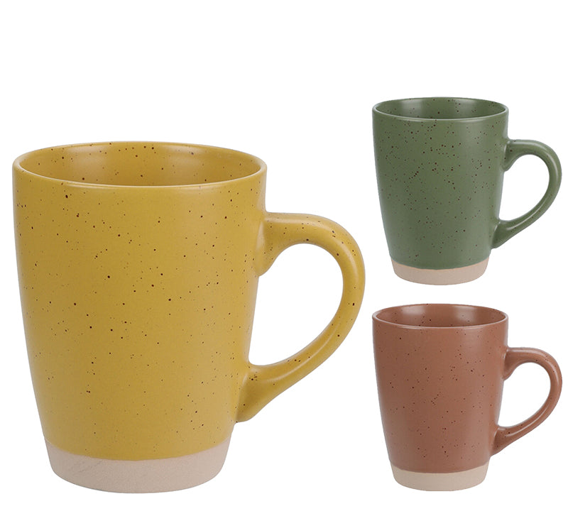 Κούπα stoneware 320ml σε 3 χρώματα για διακόσμηση σπιτιού