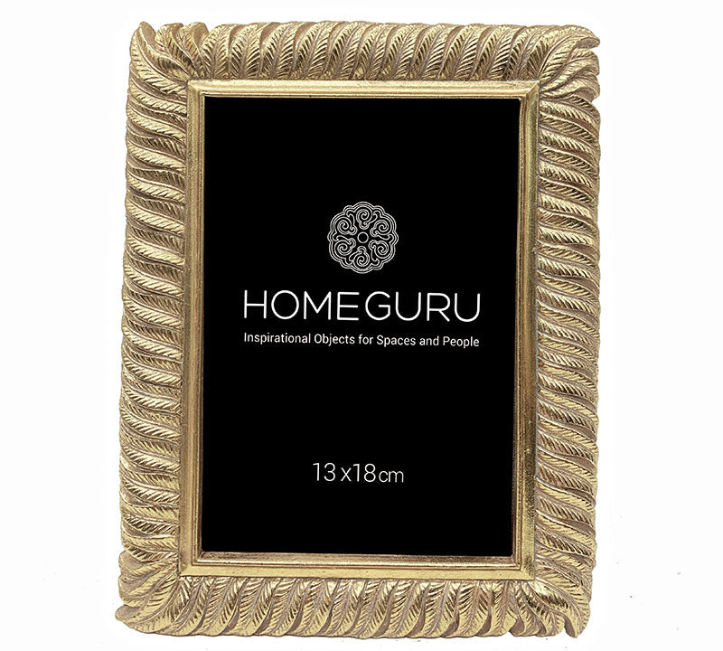Κορνίζα χρυσή 13Χ18-HOMEGURU-IDEE | Home & Living Concept Store