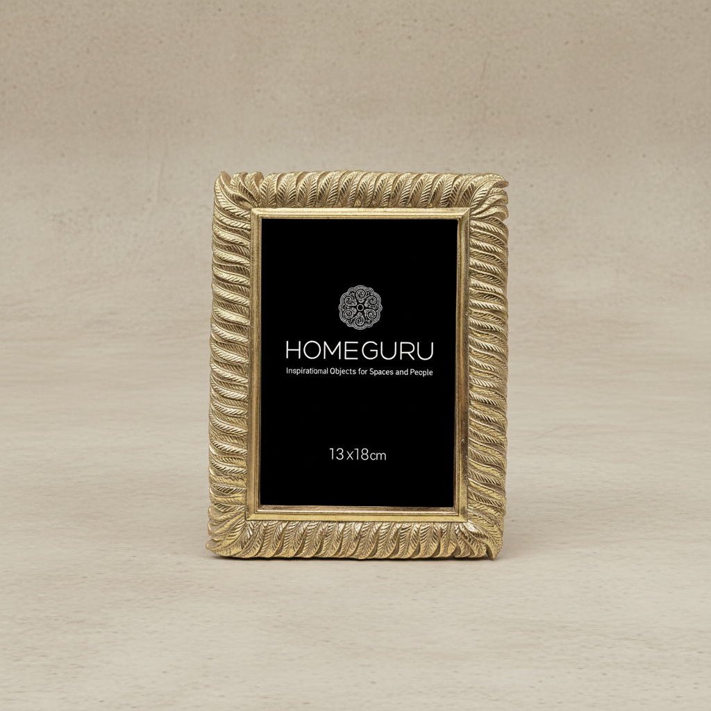 Κορνίζα χρυσή 13Χ18-HOMEGURU-IDEE | Home & Living Concept Store