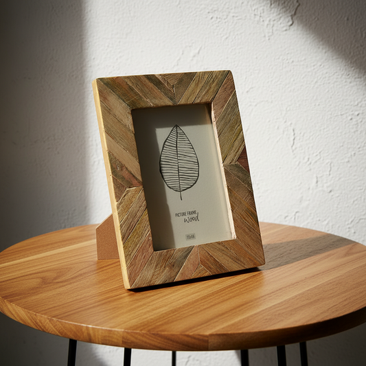 Κορνίζα ψαροκόκκαλο ξύλινη