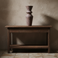 Χειροποίητο Βάζο Terracotta “Zig-Zag” σε Καφέ Τόνο για διακοσμητική σύνθεση