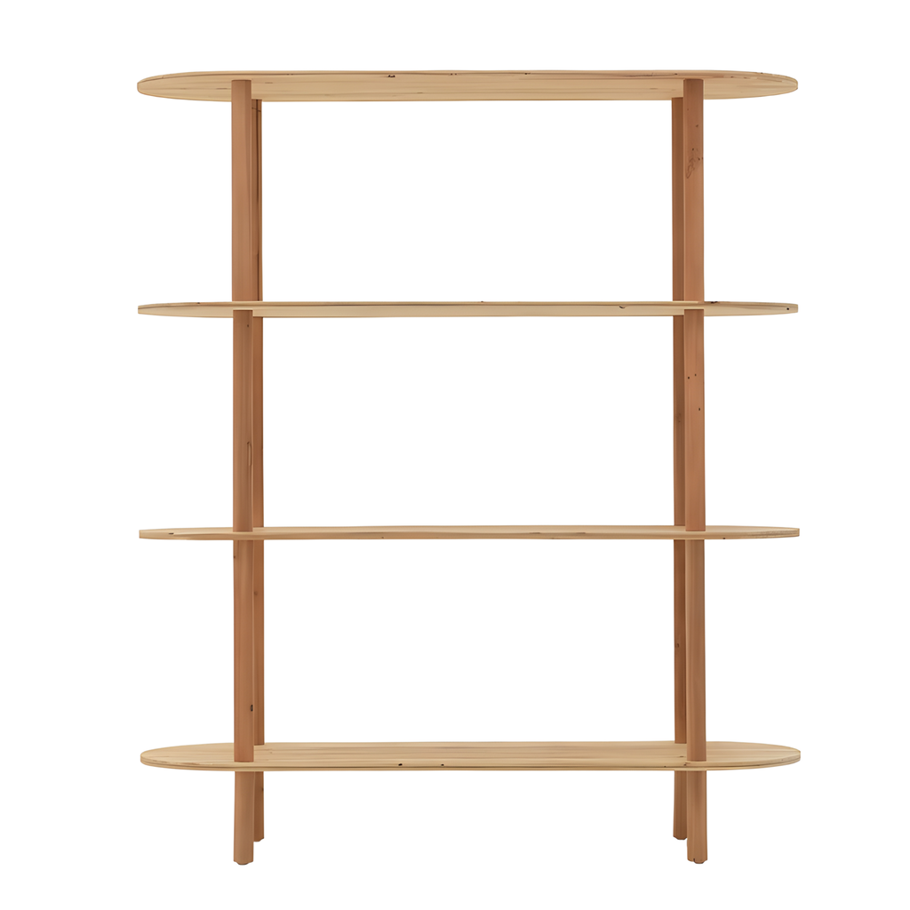 Οβάλ Ραφιέρα από Φυσικό Ξύλο σε curated home styling