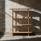Οβάλ Ραφιέρα από Φυσικό Ξύλο σε curated home styling