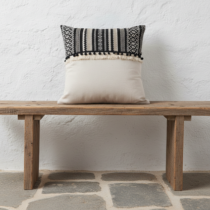 Μαξιλάρι με κρόσσια-INART-IDEE | Home & Living Concept Store