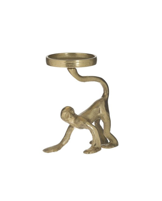 Κηροπήγιο "Πίθηκος" μεταλλικό χρυσό