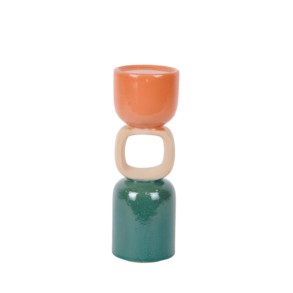 Κεραμικό Κηροπήγιο σε 3 Χρώματα για candle styling