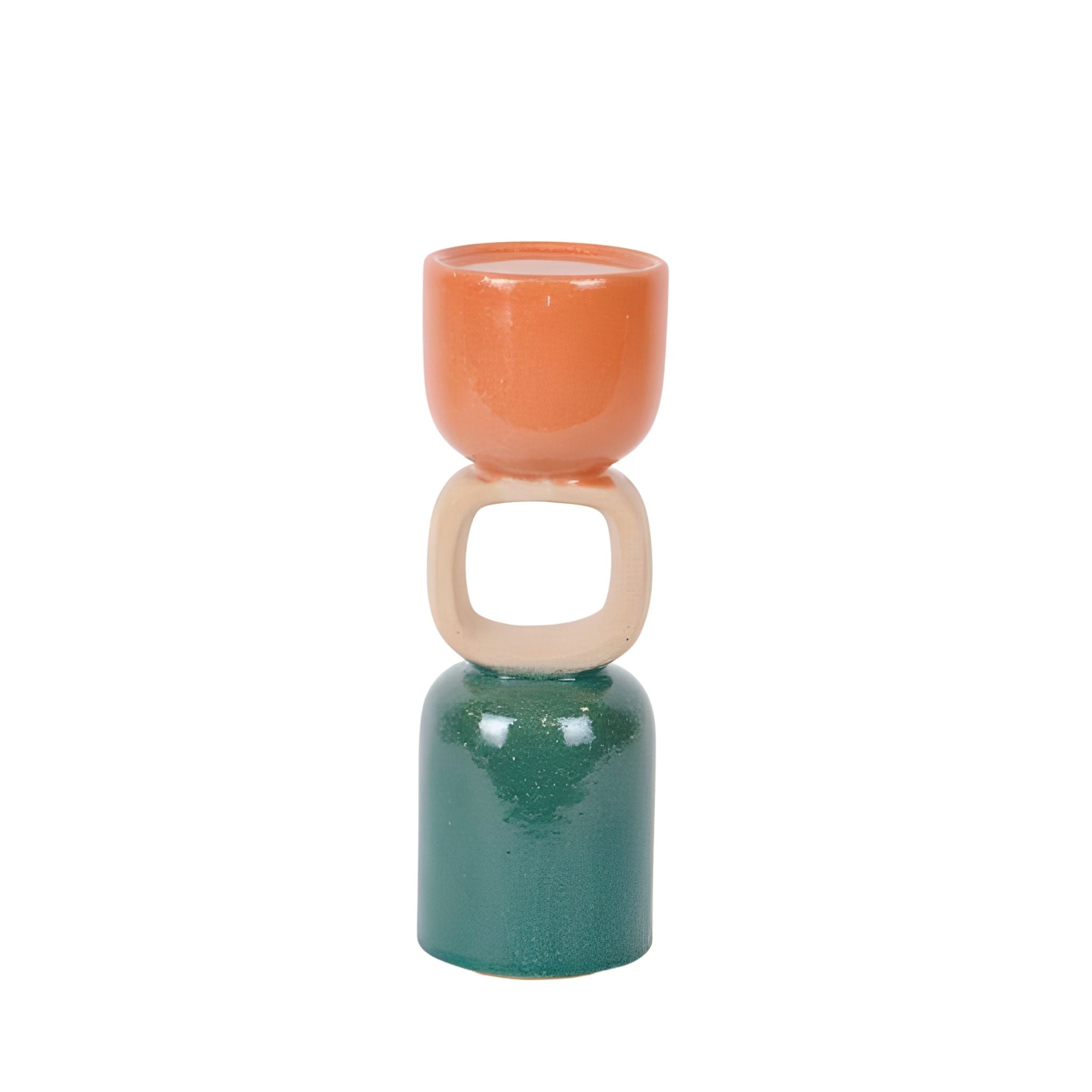 Κεραμικό Κηροπήγιο σε 3 Χρώματα για candle styling