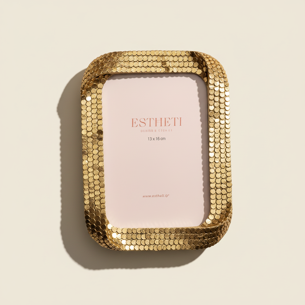 Κορνίζα χρυσή-ESTHETI-IDEE | Home & Living Concept Store