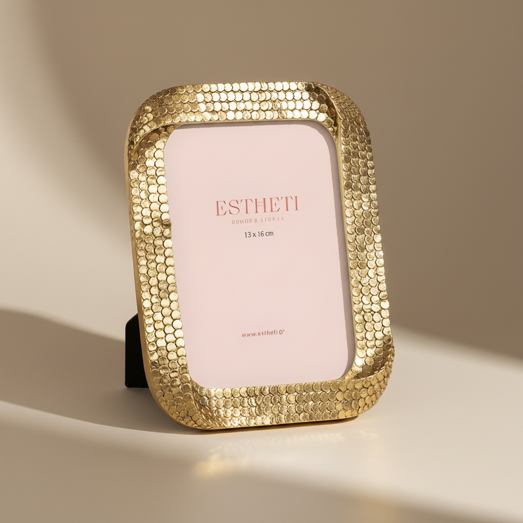 Κορνίζα χρυσή-ESTHETI-IDEE | Home & Living Concept Store