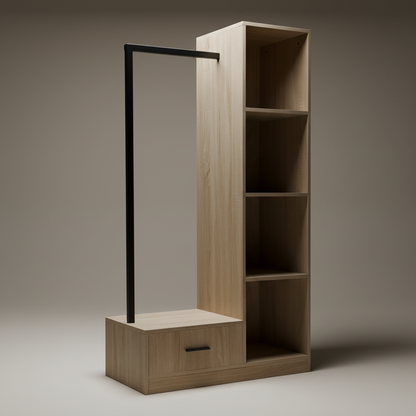 Έπιπλο εισόδου mdf σε φυσική απόχρωση