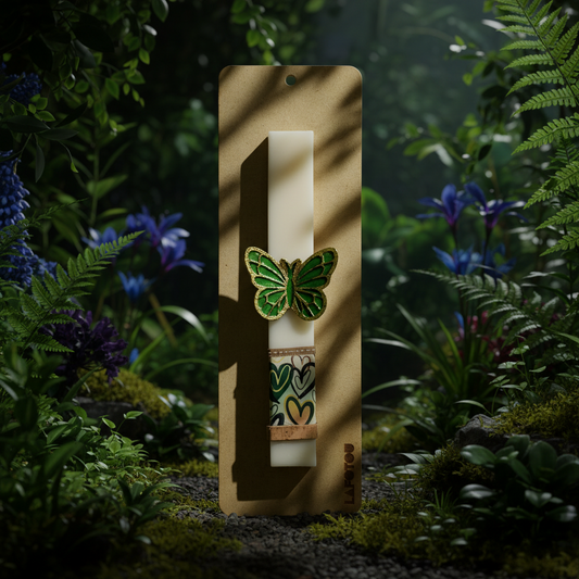 Λαμπάδα χειροποίητη "Πεταλούδα"-LAFOTOU-IDEE | Home & Living Concept Store