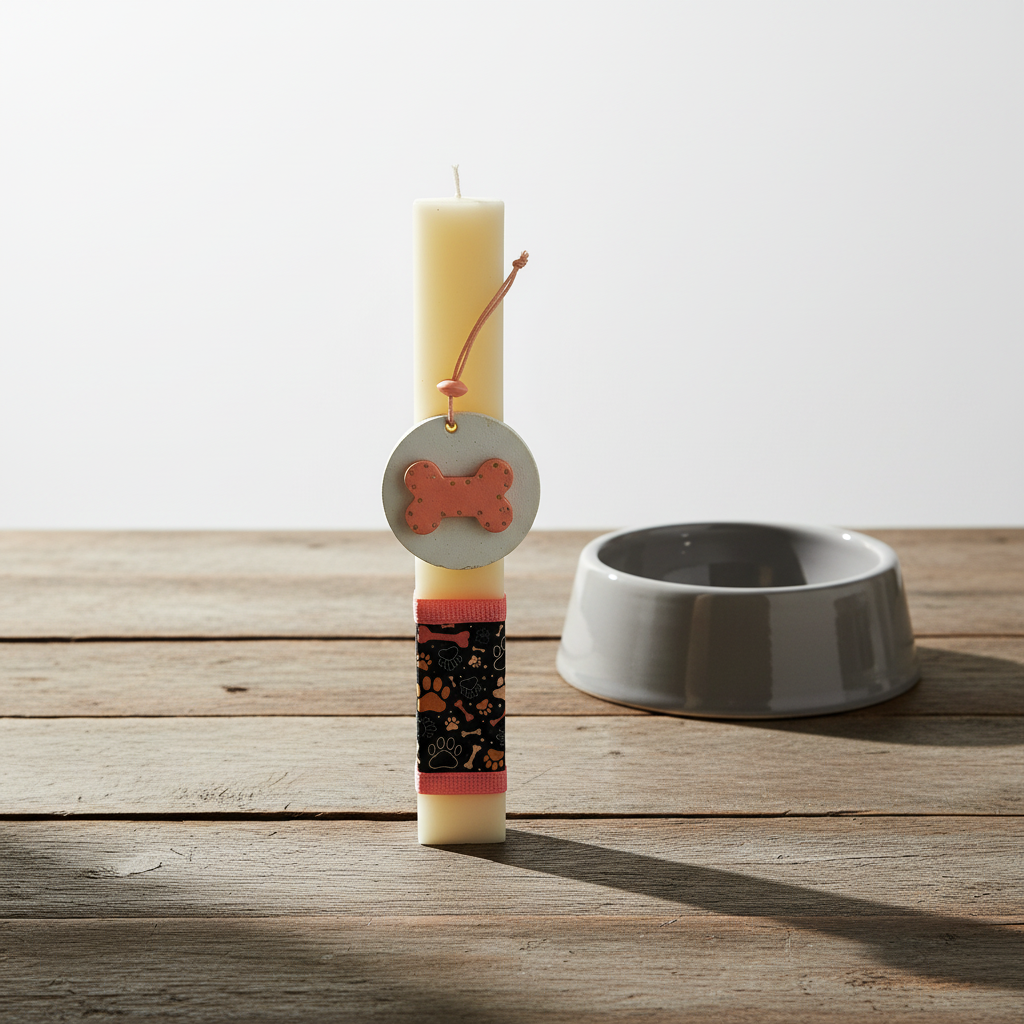 Λαμπάδα χειροποίητη "Bone"-LAFOTOU-IDEE | Home & Living Concept Store
