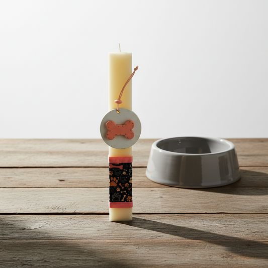 Λαμπάδα χειροποίητη "Bone"-LAFOTOU-IDEE | Home & Living Concept Store