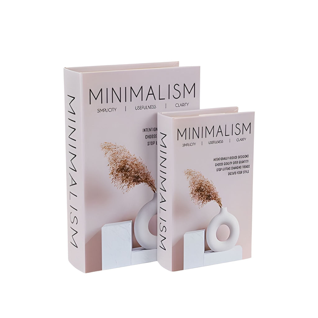 Κουτιά Βιβλία “Minimalism” Σετ 2 σε curated home styling